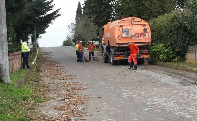 Akçakoca Yukarı mahallede mıntıka temizliği yapıldı