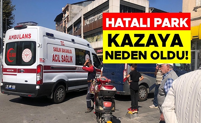 YAYAYA ÇARPMAK İSTEMEYEN SÜRÜCÜ KAZA YAPTI