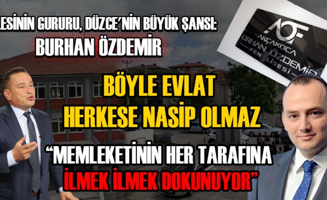 HAYIRLARIYLA DÜZCE’Yİ KALKINDIRIYOR