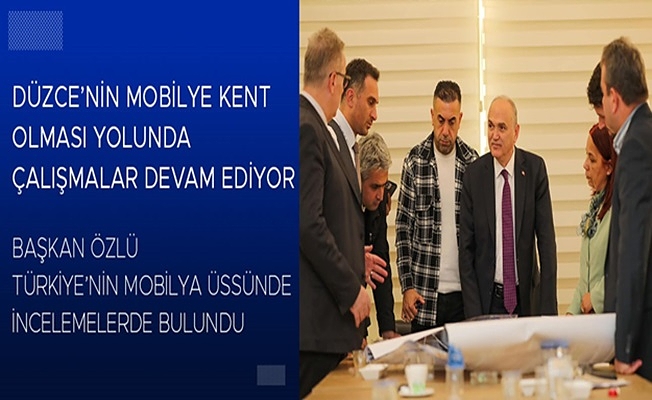 “DÜZCE NEDEN MOBİLYA KENT OLMASIN?”