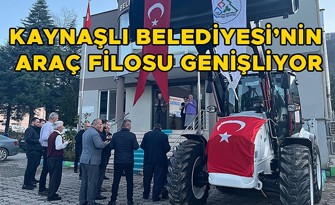 BAKANLIK KAYNAŞLI BELEDİYESİ’NE İŞ MAKİNESİ HİBE ETTİ