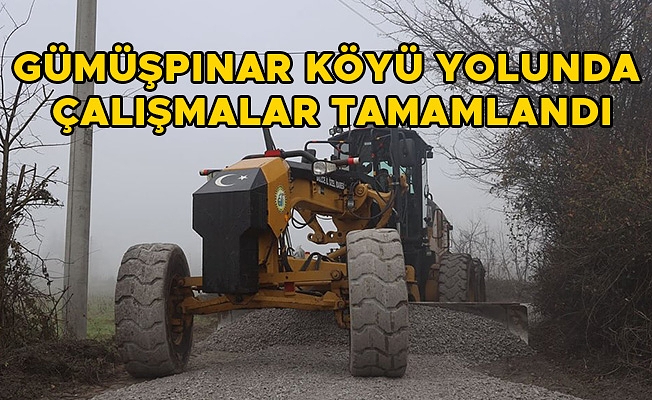 KÖY YOLU DAHA GÜVENLİ HALE GETİRİLDİ…