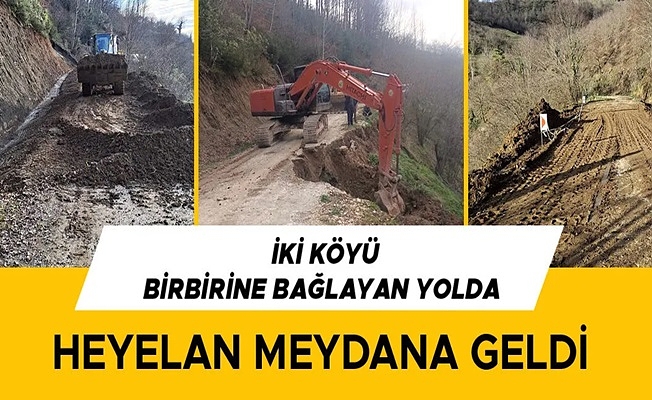 DÜZCE İL ÖZEL İDARESİ KAPANAN YOLU YENİDEN ULAŞIMA AÇTI