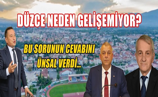 “DÜZCE’NİN SIRTINDA ÜÇ KAMBUR VAR”