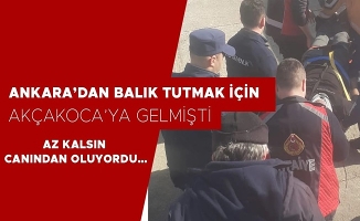 BALIK TUTARKEN KAYALIKLARDAN AŞAĞIYA DÜŞTÜ