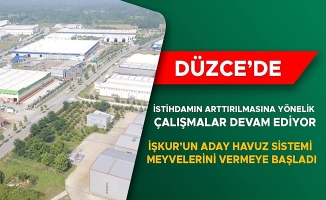 DÜZCE’DE İŞVERENLER İŞ ARAYAN YÜZLERCE KİŞİYE ULAŞTI